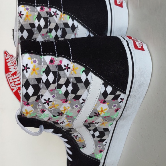 BRAND NEW VANS SK8-HI CHECKBOARD CUBE SNEAKERS - Picture 8 of 16